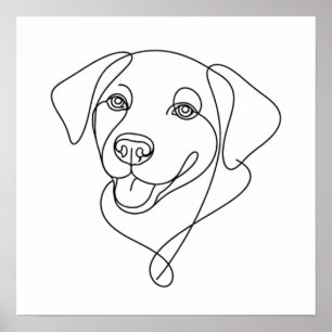 Poster Contour de chien