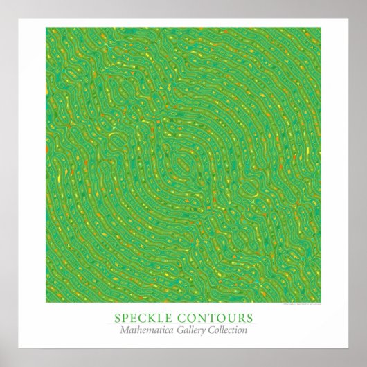 Poster Contours de Speckle (Devant)