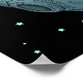 Poster Contrabass Jazz Musique haut de la basse double ba (Coin)