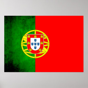 Poster Contraste coloré PortugaisDrapeau
