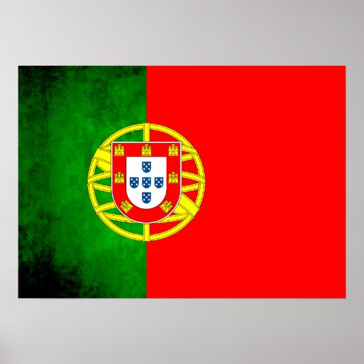 Poster Contraste coloré PortugaisDrapeau (Devant)