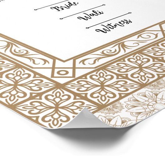 POSTER CONTRAT DE NIKKAH (Coin)