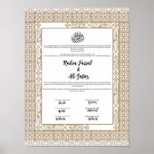 POSTER CONTRAT DE NIKKAH (Devant)