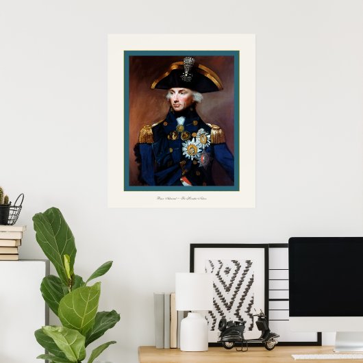 Poster Contre-amiral ~ Sir Horatio Nelson (Bureau à domicile)