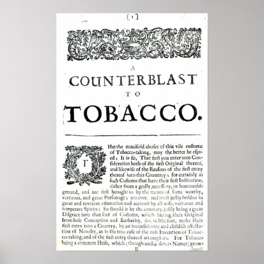 Poster Contre-blast au tabac (Devant)
