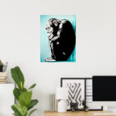 Poster contre le mur (Bureau à domicile)