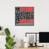 Poster contre les cyber-intimidation (Bureau à domicile)