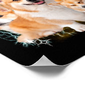 Poster Contrefaçon Animaux Chien Chat Drôle 1bk1 (Coin)