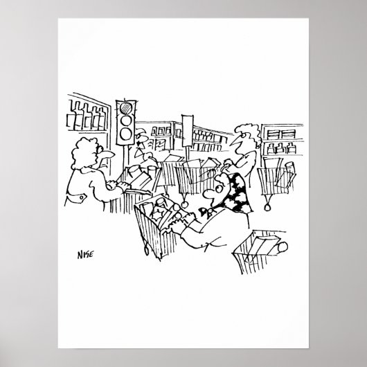 Poster Contrôle de la circulation feux de circulation dan (Devant)