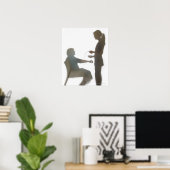 Poster Contrôle de santé supérieur / Lecture de la pressi (Bureau à domicile)