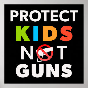 Poster Contrôle des armes à feu - Protéger les enfants et