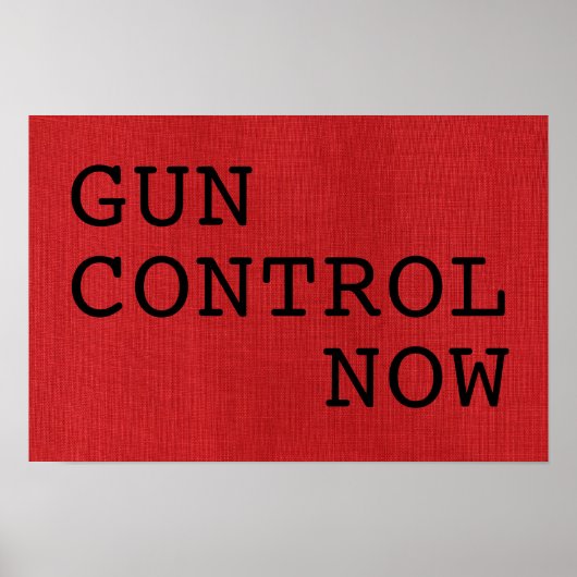 Poster Contrôle des Armes Maintenant sur un Panneau de Pr (Devant)