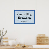 Poster Contrôler l'éducation (Cuisine)