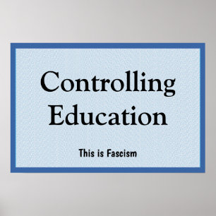 Poster Contrôler l'éducation