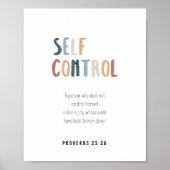 Poster Contrôler soi-même le fruit de l'affiche spirituel (Devant)