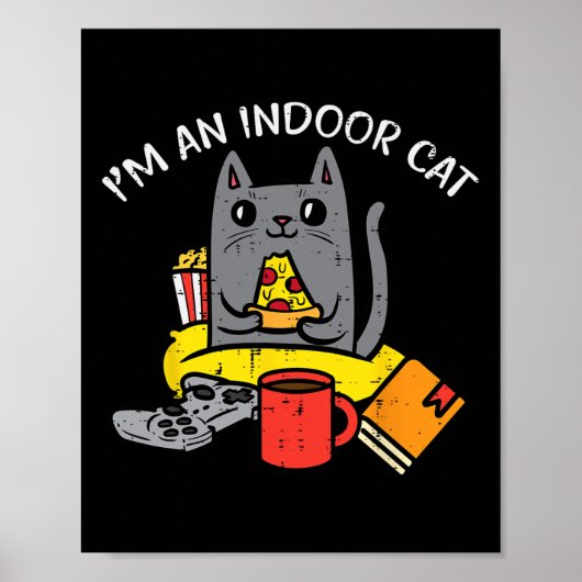 Poster Contrôleur de jeu pour chat d'intérieur Hommes Piz (Devant)