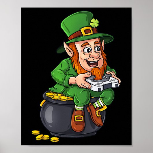 Poster Contrôleur de jeu vidéo Jour de la Saint Patrick L (Devant)