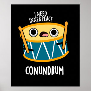 Poster Conundrum Fundy Drummer Drum Pun Dark BG