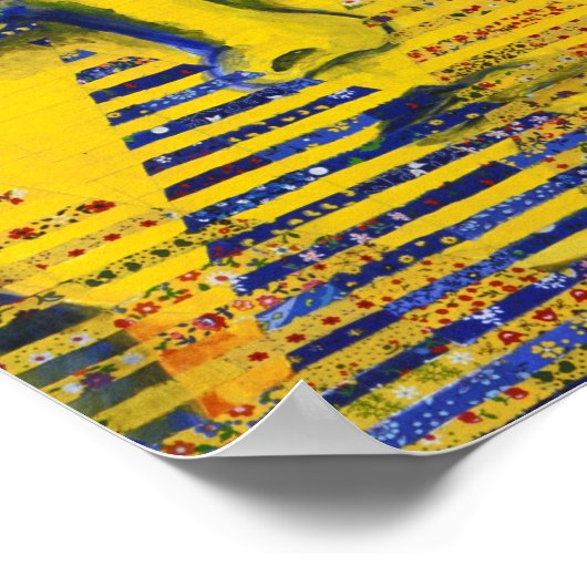 Poster Conundrum II - Déesse dorée et saphir (Coin)