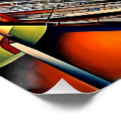 Poster Conurbation au coucher du soleil 2 (Coin)