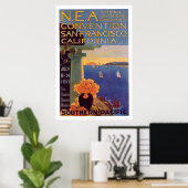 Poster Convention sur l'éducation San Francisco 1911 (Bureau à domicile)