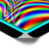 Poster Convergence des couleurs vibrantes (Coin)