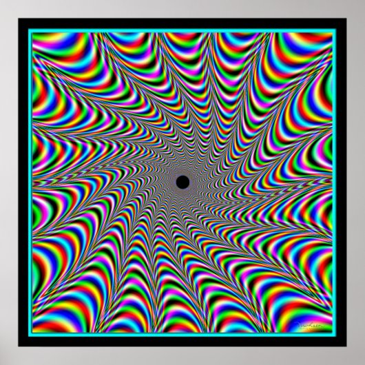 Poster Convergence des couleurs vibrantes (Devant)