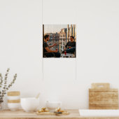 Poster Conversation Balcon Sunset (Cuisine)