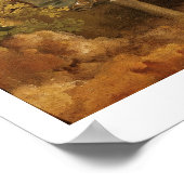 Poster Conversation dans le parc, portrait de l'art et (Coin)