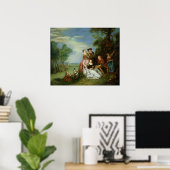 Poster Conversation dans un parc (Bureau à domicile)