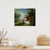 Poster Conversation dans un parc (Cuisine)