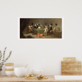Poster Conversation de Midnight, c.1732 (oil on can (Cuisine)