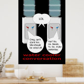 Poster Conversation Glacière d'eau (Cuisine)