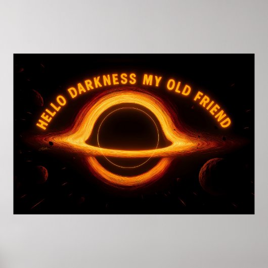 Poster Conversation Interstellaire Trou Noir (Devant)