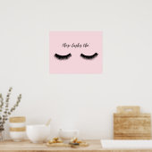 Poster Conversation Lash - Ces Lashes Tho' (Cuisine)