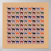 Poster conversation / motif de chat (Devant)