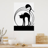 Poster conversation noir (Cuisine)