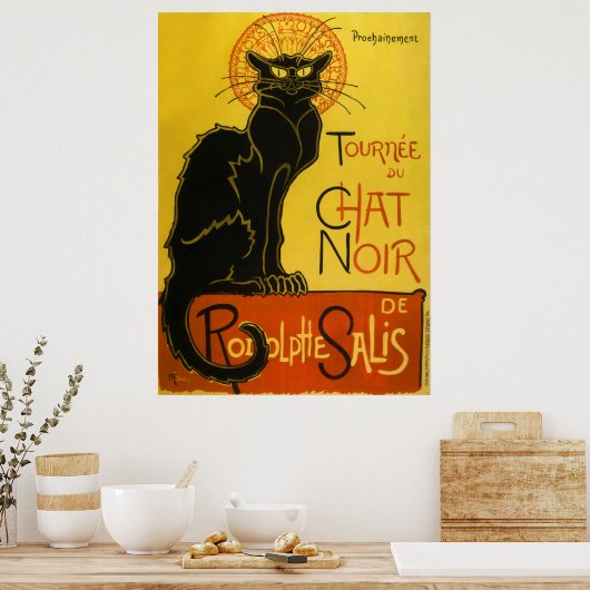 Poster Conversation Noir (Cuisine)
