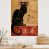 Poster Conversation Noir ~ Chat noir (Cuisine)