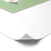 Poster Conversation Noir et Fluer de Pommier (Coin)