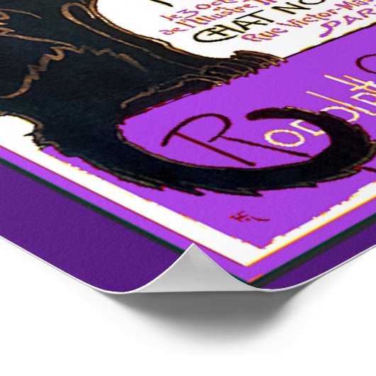 Poster Conversation Noir, Steinlen Fine Art, (Coin)