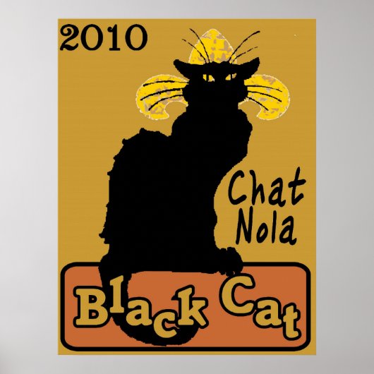 Poster Conversation Nola, Chat noir, 2010 (Devant)