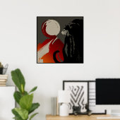 Poster Conversation Ombre d'un (Bureau à domicile)