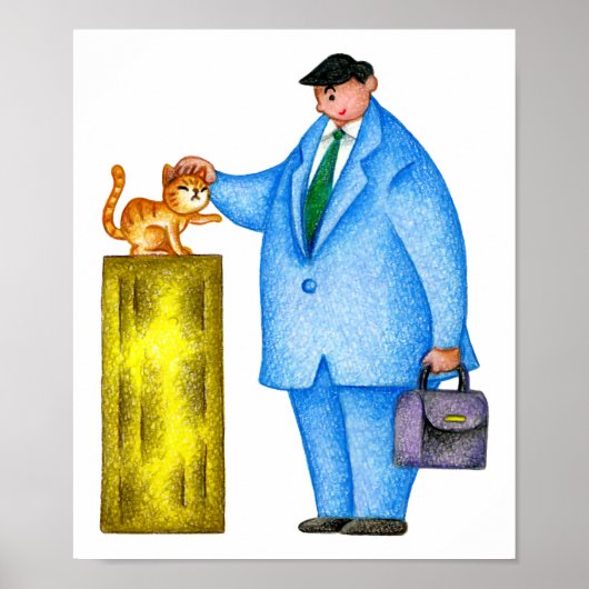 Poster Conversations avec des chats. Trajet relaxant. (Devant)