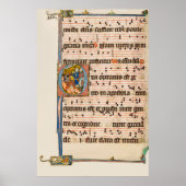 Poster Conversion du manuscrit médiéval saint Paul (Devant)