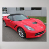 Poster convertible C7 Corvette (Devant)
