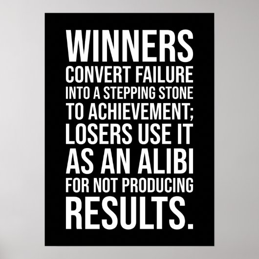 Poster Convertir L'Échec En Pierre De Démarrage En Succès (Devant)