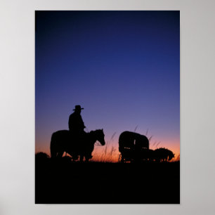 Poster Convoi de chariots 12 X 16 Photo