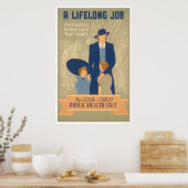 Poster Cook County Public Health 1938 WPA (Cuisine)