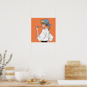 Poster Cook with a Pearl Earring (Cuisine)
